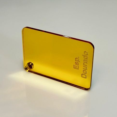 Acrílico espelhado Dourado 3mm